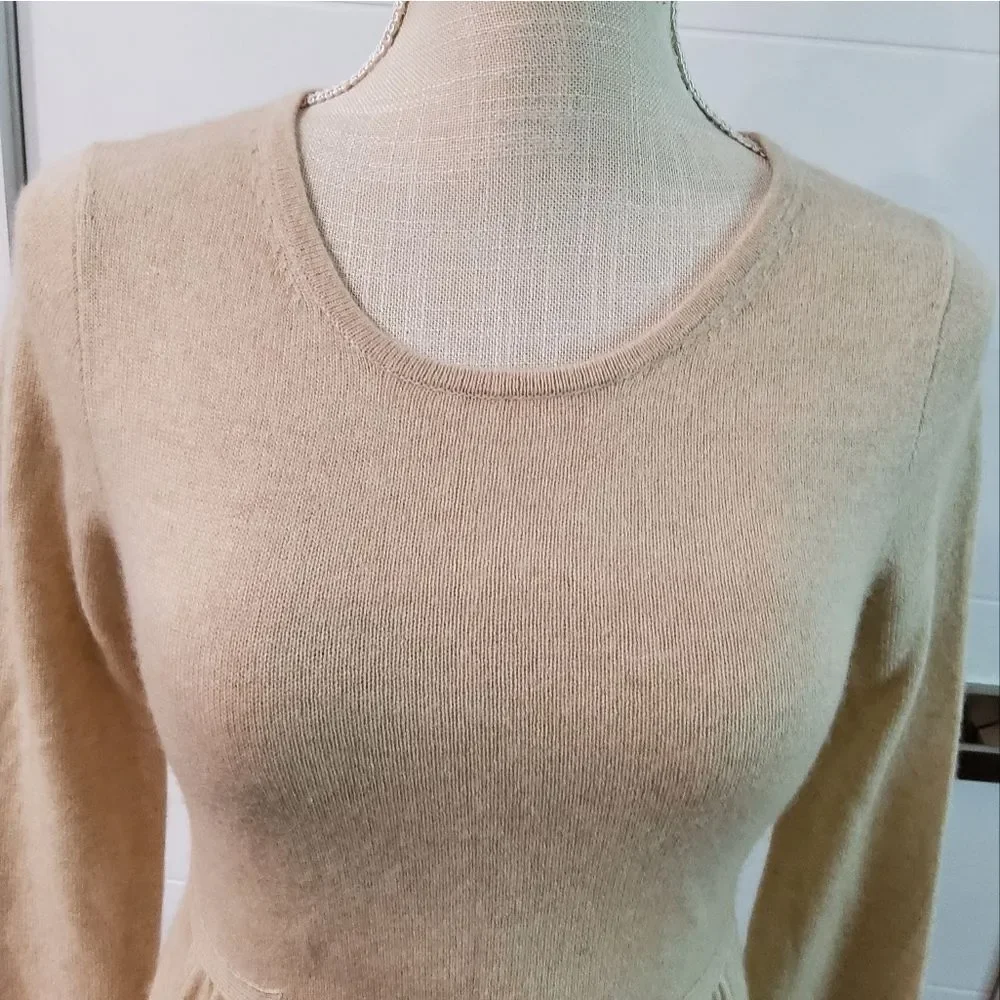 J.Crew Sontuosa 100% Cashmere Knit Sweater Size XS